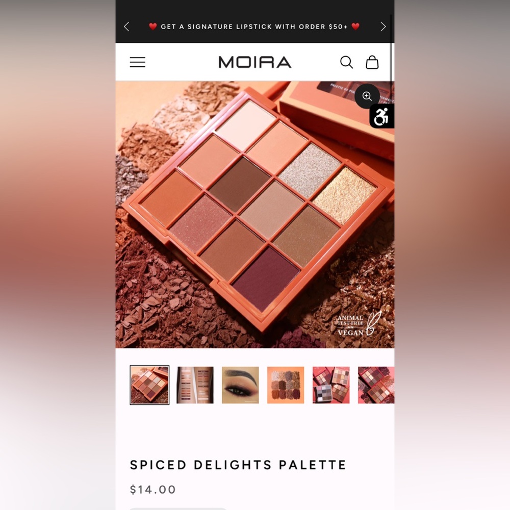 MOIRA Spiced Delights Eyeshadow Palette - Warm Neutral Mix
